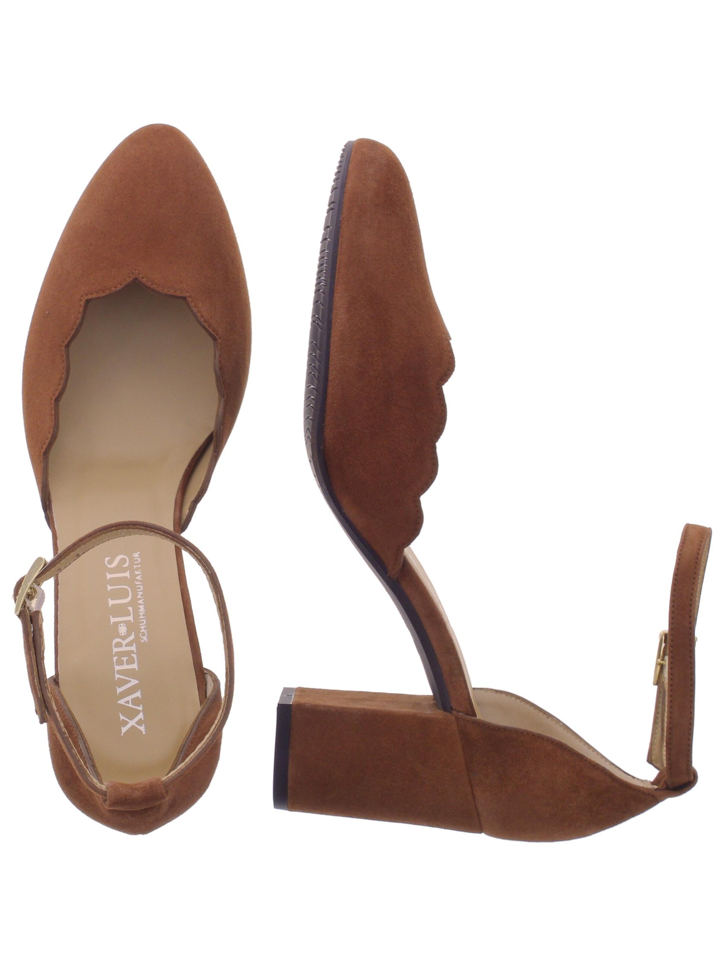 XAVER LUIS Schuhmanufaktur Pumps 'VIOLA' in Brown