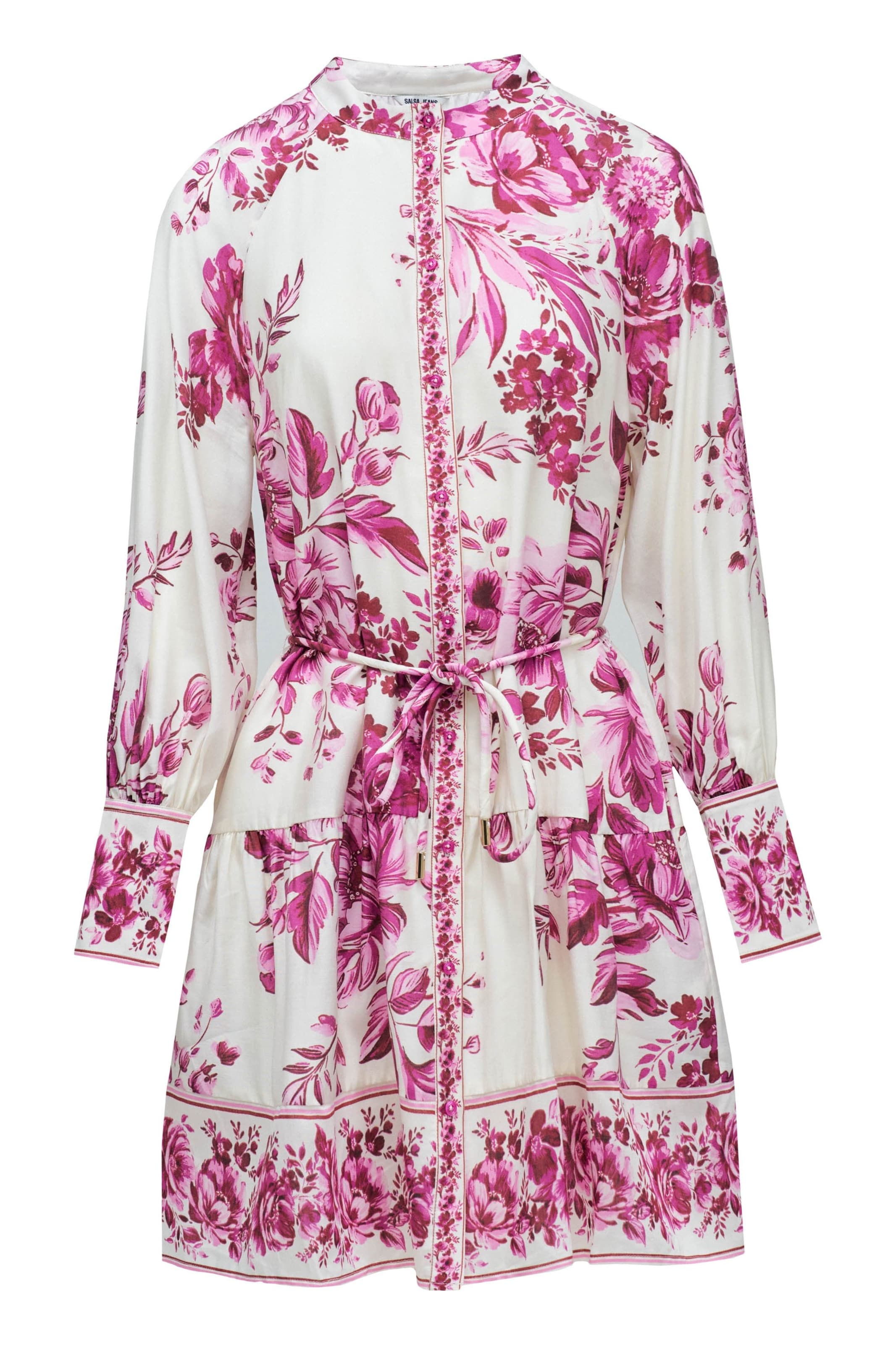 Salsa Jeans Jurk in Roze: voorkant