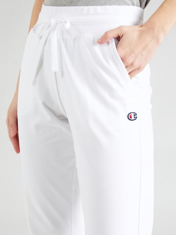 Champion Authentic Athletic Apparel Zwężany krój Spodnie w kolorze biały