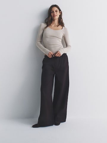The Set Wide leg Jeans in Blauw