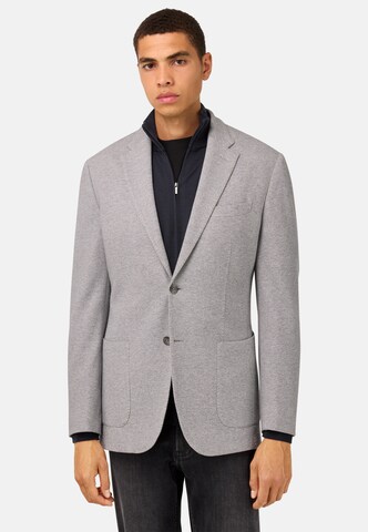 Boggi Milano Regular fit Colbert 'B Jersey' in Grijs: voorkant