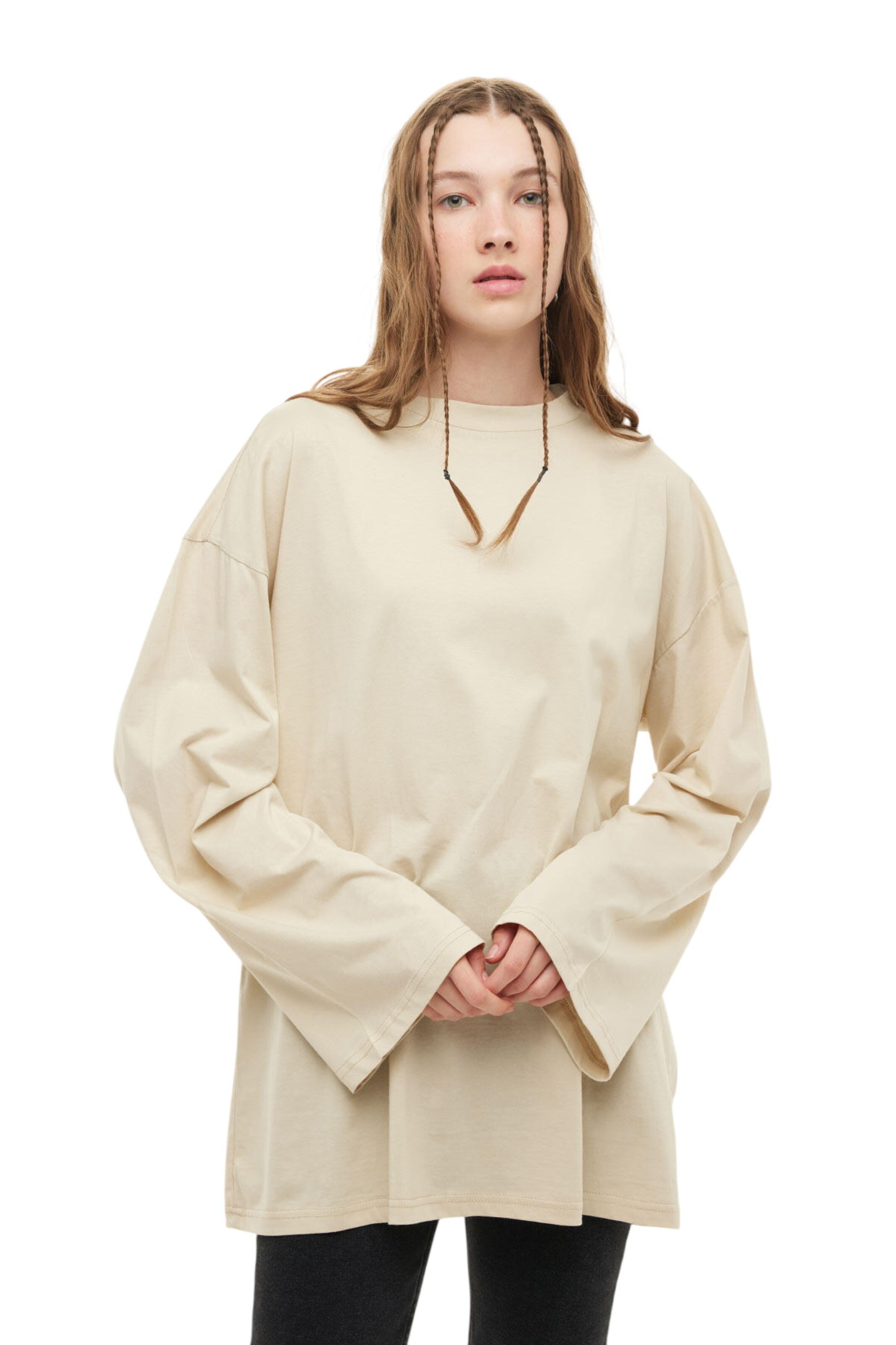 Sweat-shirt MANUKA en beige : devant