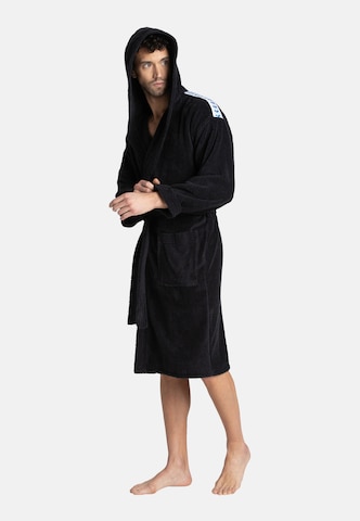 ARENA Short Bathrobe 'CORE SOFT ROBE' in Black