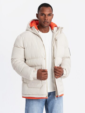 Ombre Winter jacket 'OM-JAHP-0208' in White