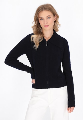 DreiMaster Maritim Gebreid vest in Blauw: voorkant
