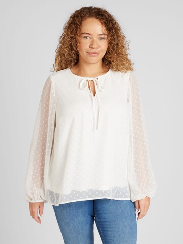 EVOKED Blouse 'EDEE' in Wit: voorkant