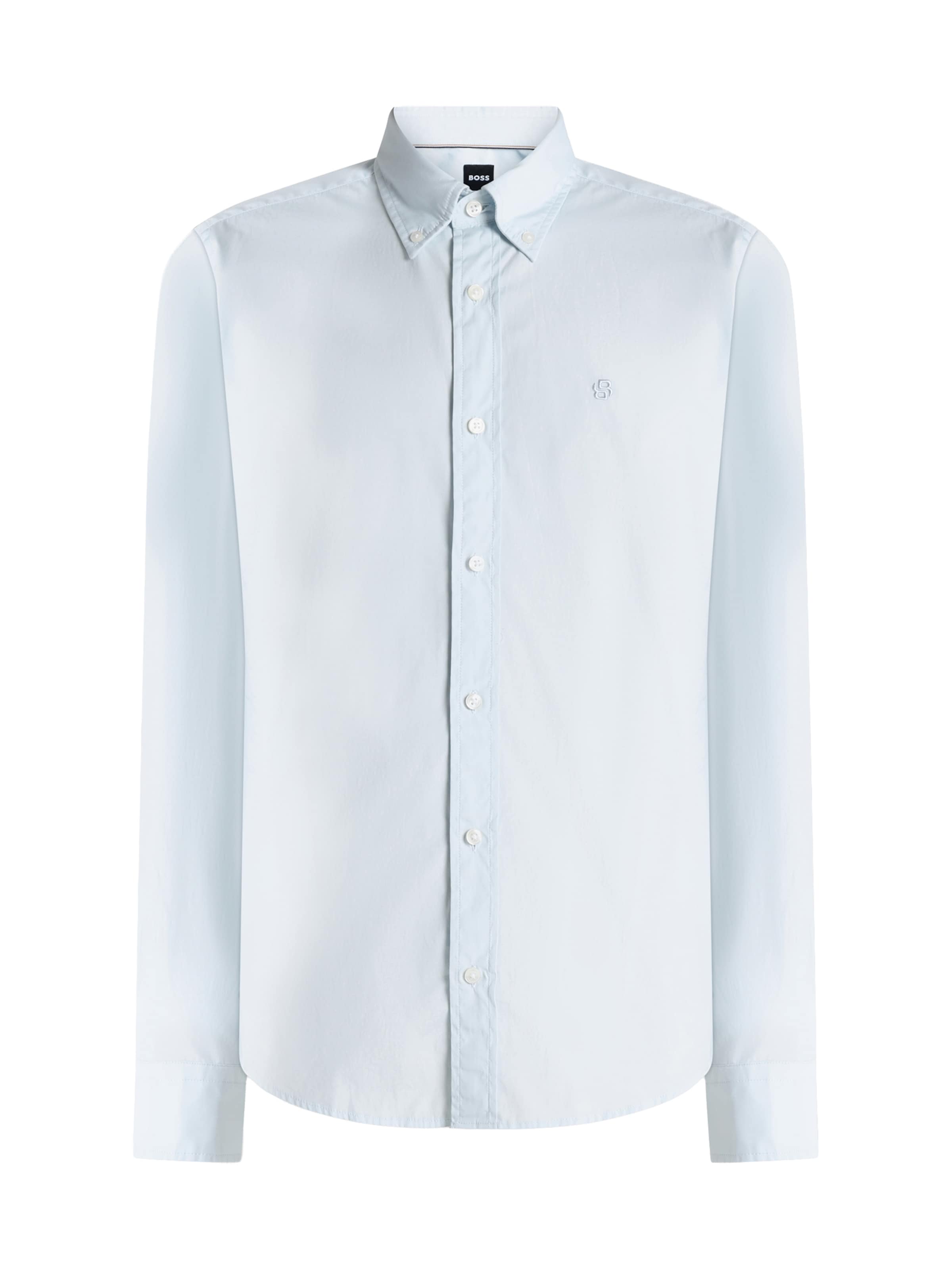 BOSS Chemise business 'ROAN' en 37-38 en bleu pastel, Vue avec produit