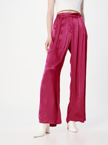 Bardot Wide leg Bandplooibroek 'LENA' in Roze: voorkant