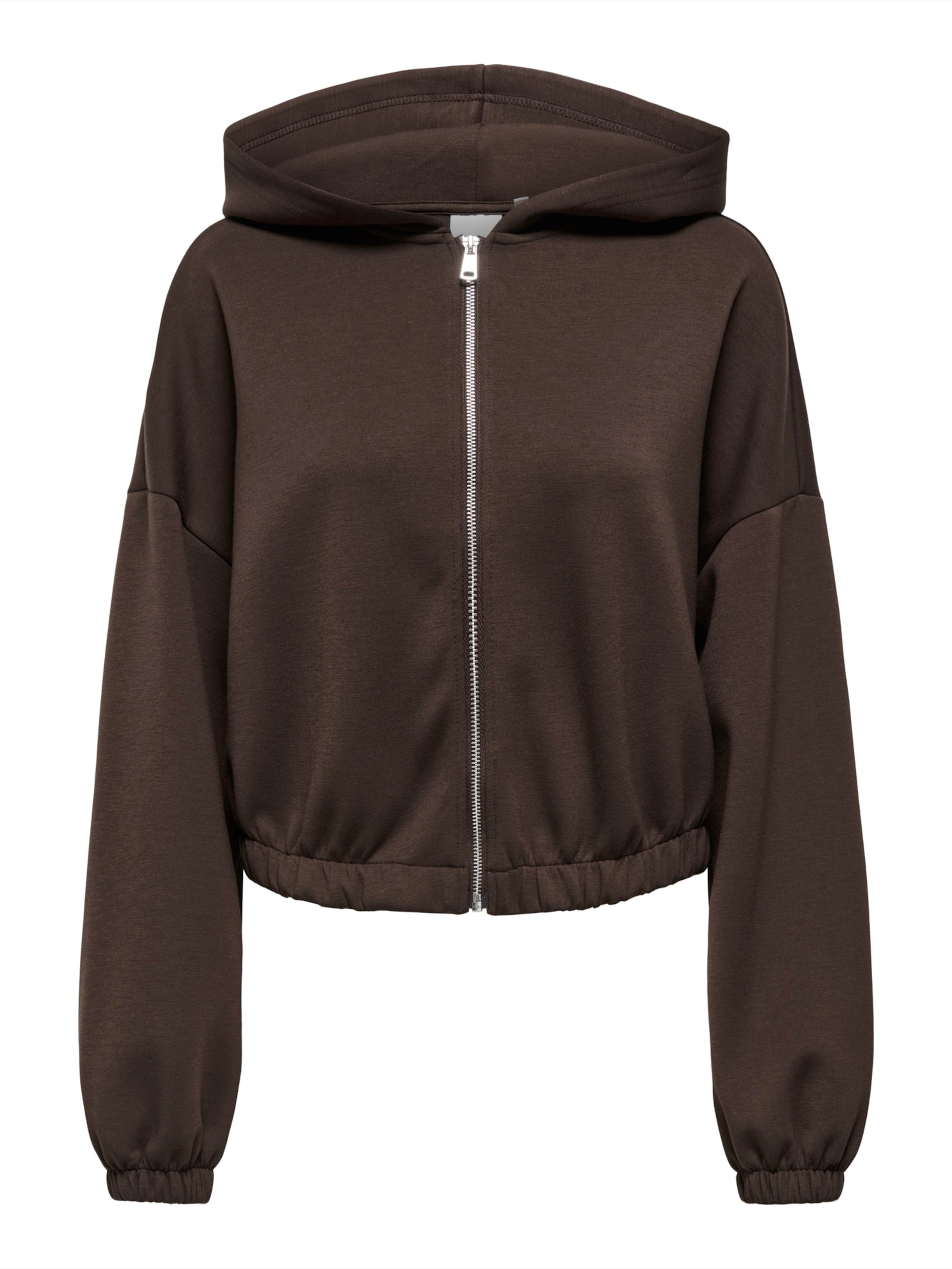 ONLY Sweatvest 'ONLScarlett' in Bruin: voorkant