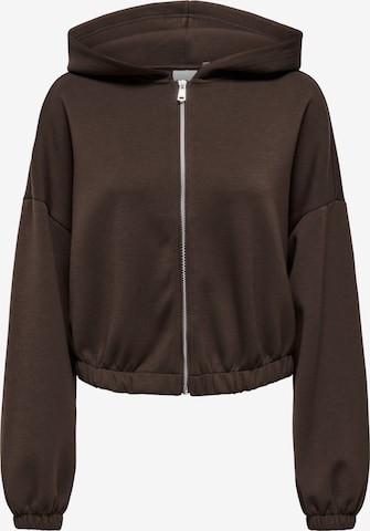 Veste de survêtement 'ONLScarlett' ONLY en marron : devant