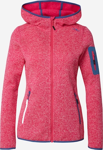 CMP Athletic Fleece Jacket in Pink: front