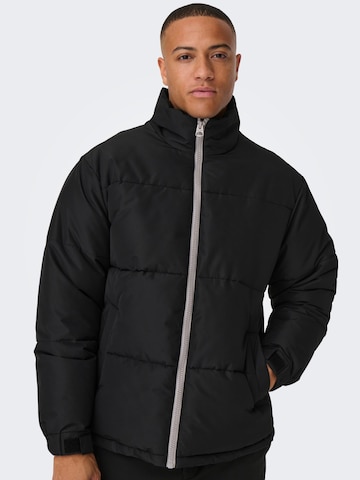 Only & Sons Winter Jacket 'CATCH' in Black