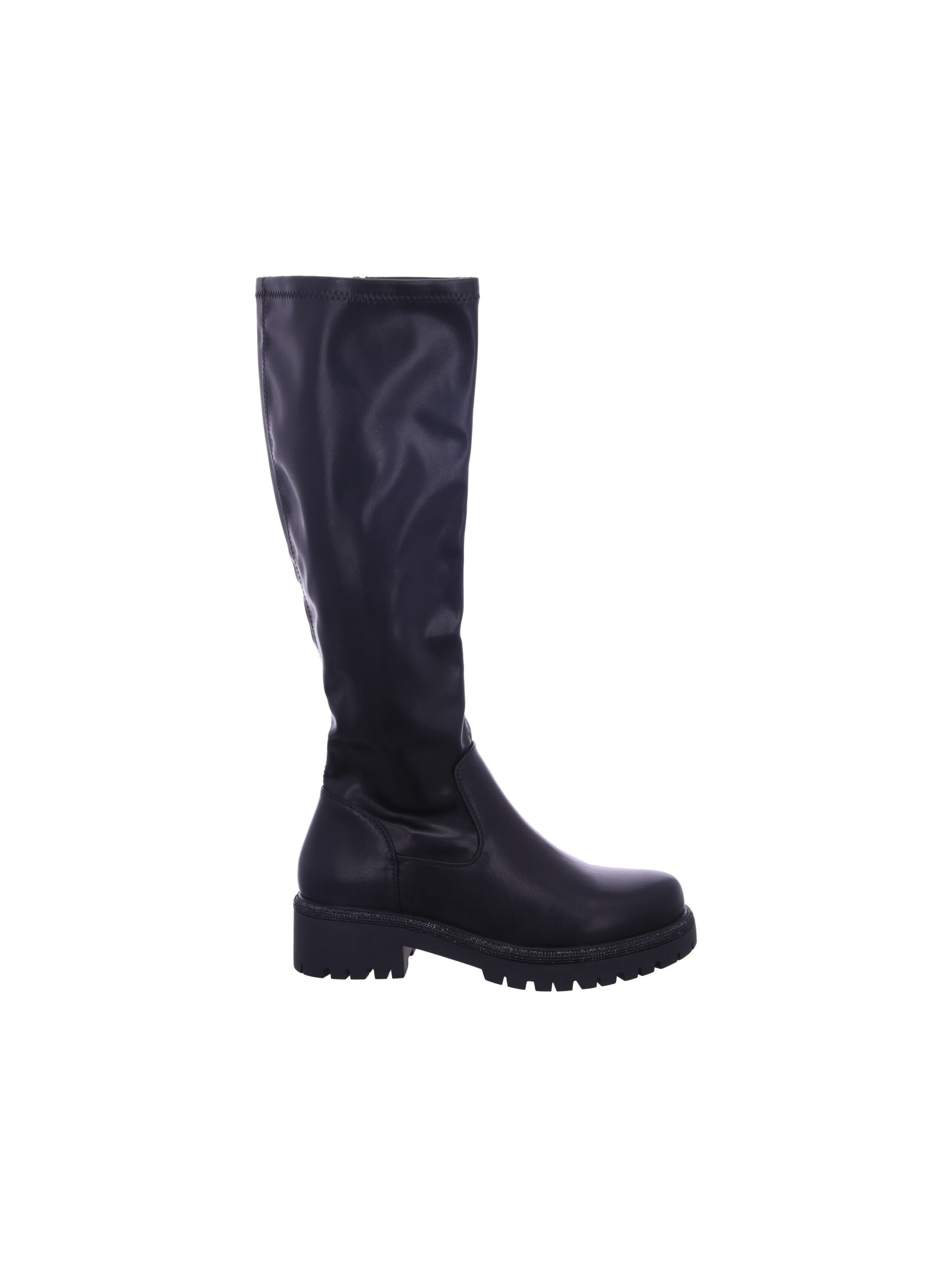 LA STRADA Over the Knee Boots in Black