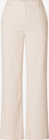 BASE LEVEL CURVY Wide Leg Hose in Beige: predná strana