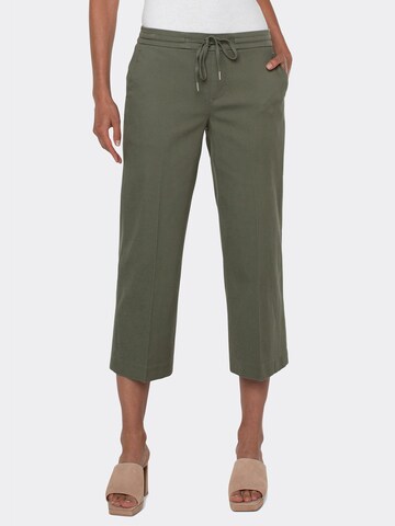 Liverpool Regular Pleated Pants 'Kelsey' in Green: front