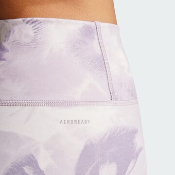 ADIDAS PERFORMANCE Skinny Workout Pants 'Train Essentials' in Purple