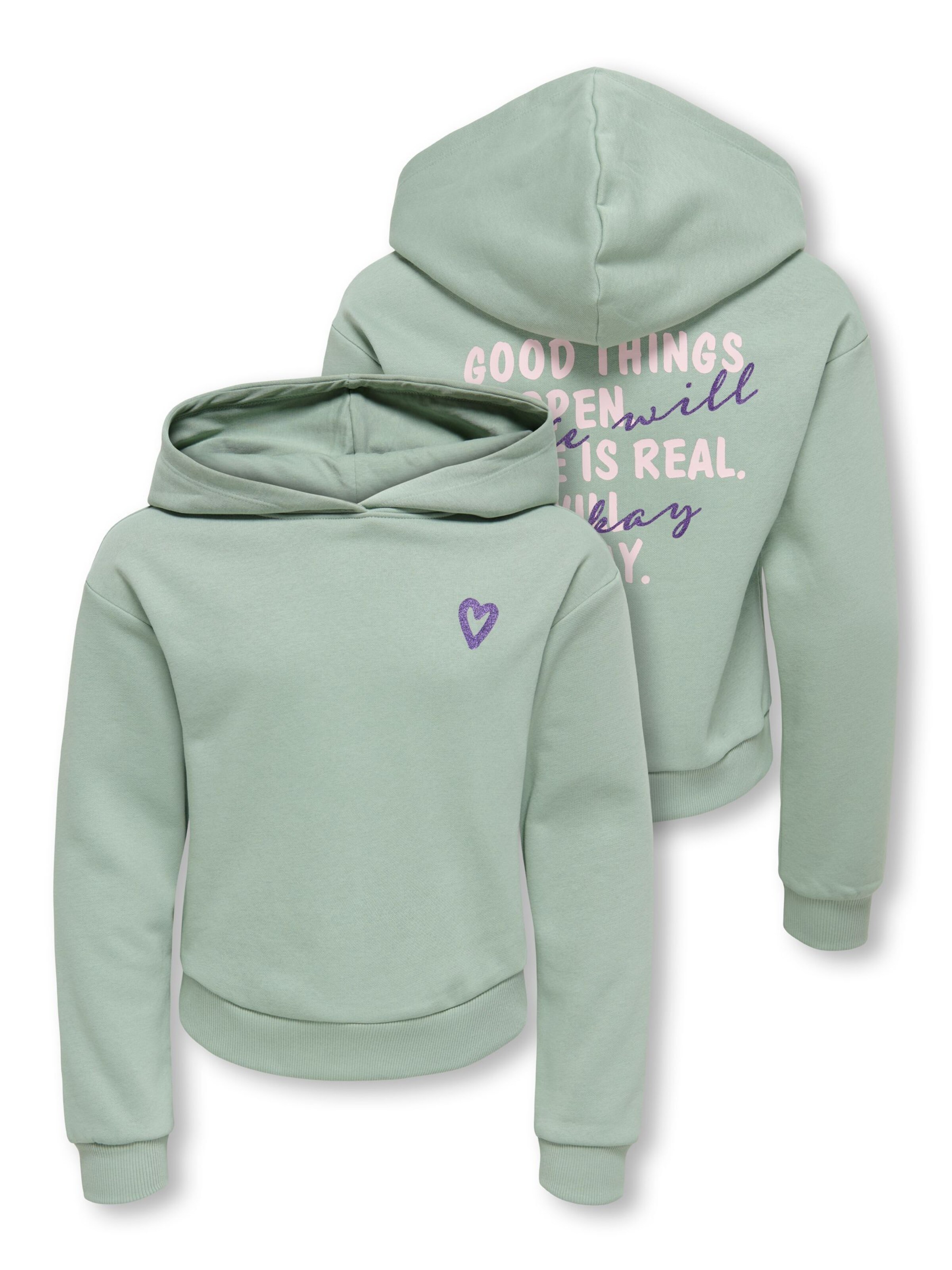 Sweat-shirt 'KOGCOOPER' ONLY GIRLS en vert