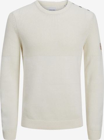 JACK & JONES Sweater 'Spencer' in White: front
