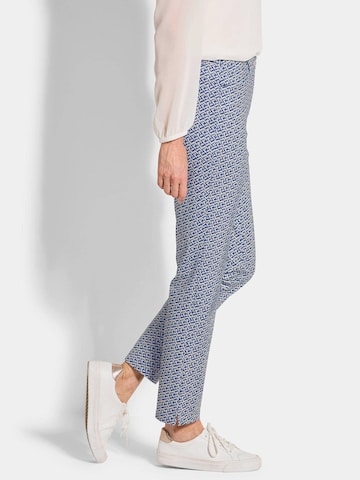 Coupe slim Pantalon 'Louisa' Goldner en bleu