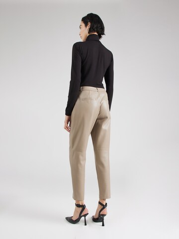 s.Oliver BLACK LABEL Tapered Trousers in Brown