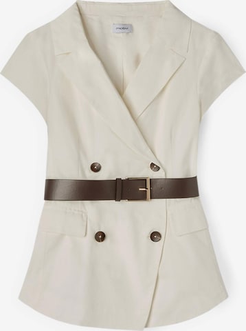 Blazer MOTIVI en blanc : devant
