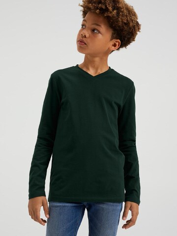 T-Shirt WE Fashion en vert : devant