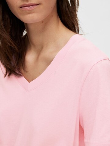 SELECTED FEMME T-shirt i rosa