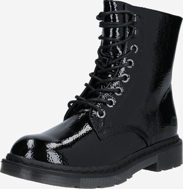 Dockers by Gerli Lace-Up Ankle Boots in Black: front