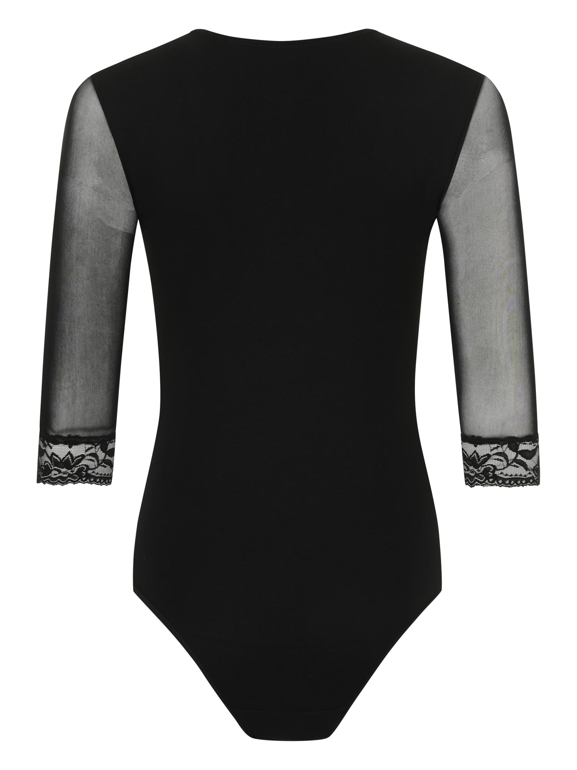 Evoni Blusenbody‌‌ in Schwarz: Vorderseite