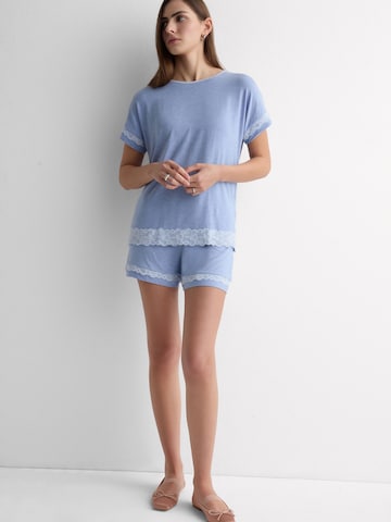INTIMISSIMI Pyjama in Blau: Vorderseite