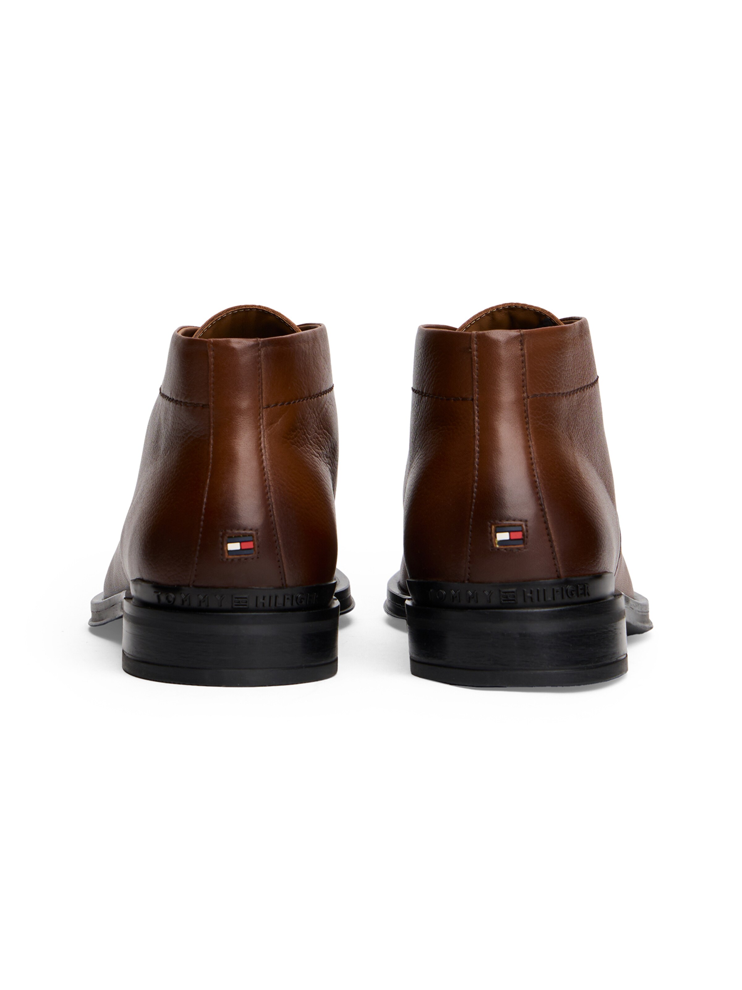 TOMMY HILFIGER Šnurovacie čižmy - Hnedá