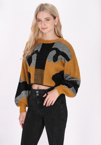 IZIA - Pullover em castanho: frente