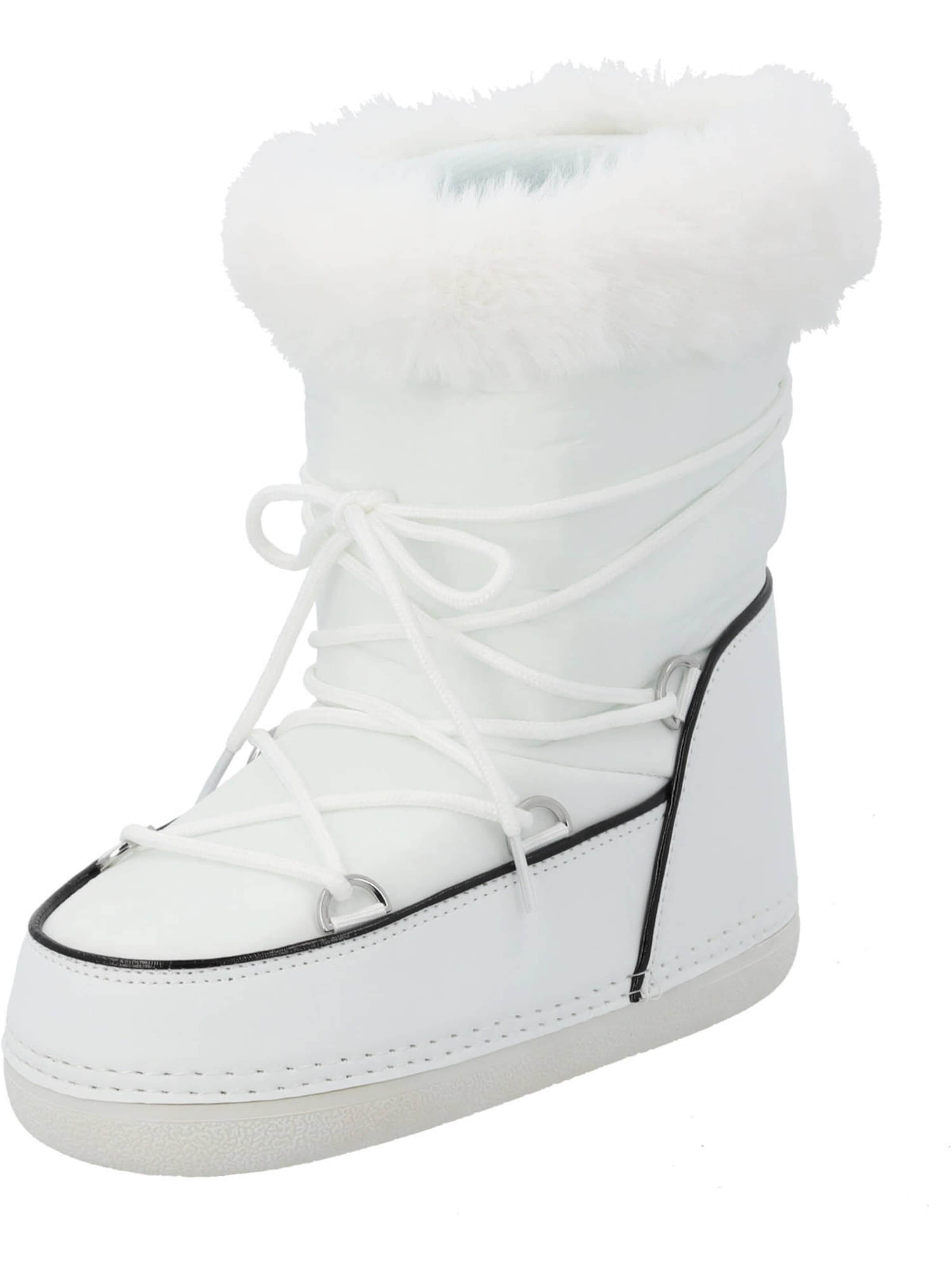 Palado by Sila Sahin Snow Boots 'Kikuko' in Black / White, Item view