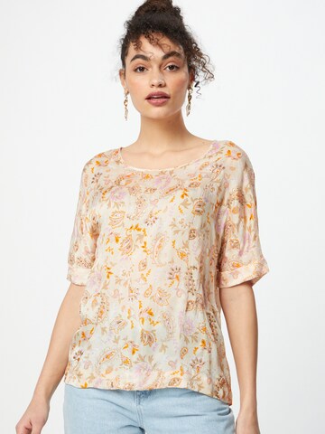 MOS MOSH Blouse 'Palma Chintz' in Beige: front
