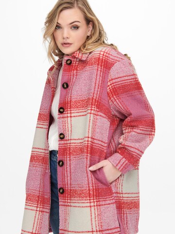 ONLY Carmakoma Between-Season Jacket 'Anja' in Pink