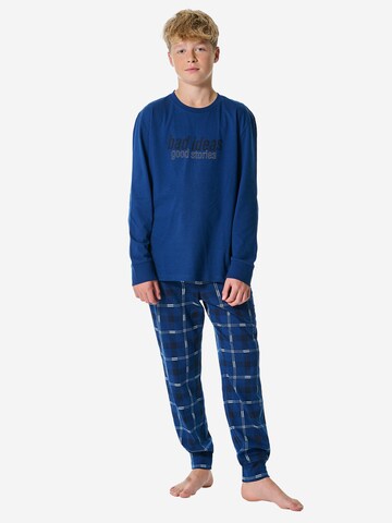 SCHIESSER Pajamas in Blue: front