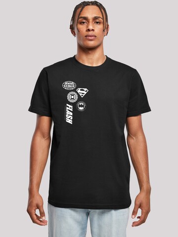 T-Shirt 'DC Comics Justice League' F4NT4STIC en noir : devant