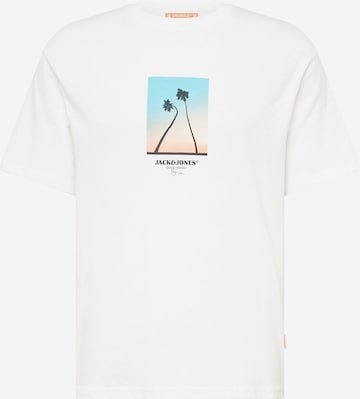 T-Shirt 'ARUBA' JACK & JONES en blanc : devant