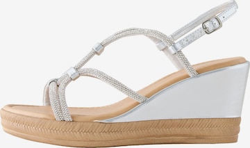 Sandales à lanières 'Forever Comfort' Next en argent : devant