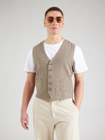 Gilet da completo di Lindbergh in beige: frontale