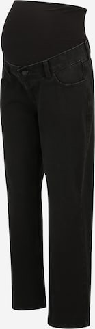Vero Moda Maternity Zvonové kalhoty Džíny 'TESS' – černá: přední strana