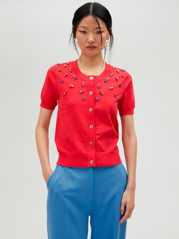 Lola Casademunt Knit cardigan in Red: front