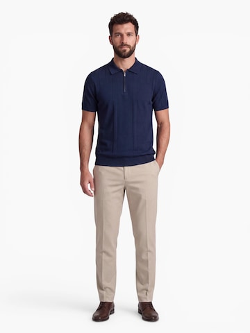 INSPR Shirt 'Lucian Zip' in Blauw