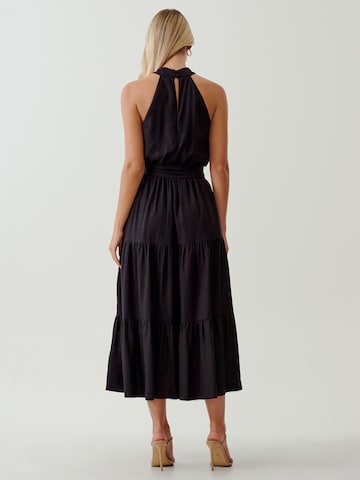 Tussah Dress 'KARLIA' in Black: back