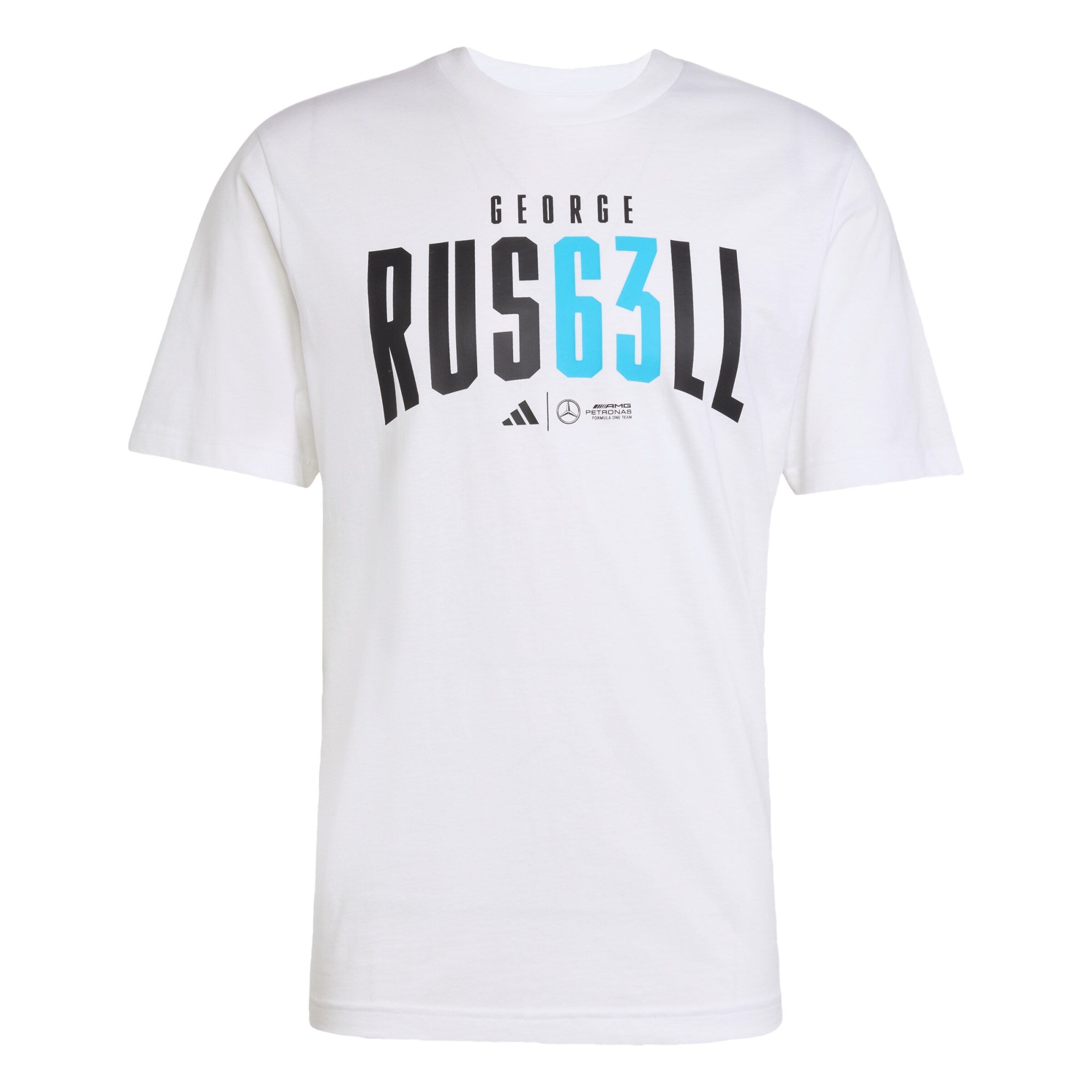 ADIDAS PERFORMANCE - Camiseta funcional 'Mercedes - AMG Petronas Formula One Team George Russell' en blanco: frente