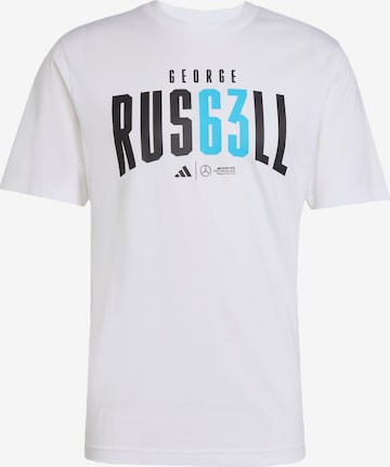 T-Shirt fonctionnel 'Mercedes - AMG Petronas Formula One Team George Russell' ADIDAS PERFORMANCE en blanc : devant