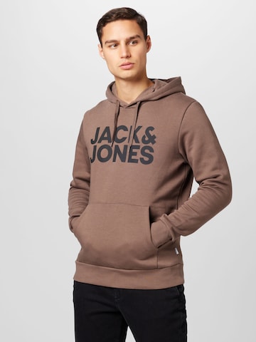 JACK & JONES Sweatshirt in Brown: front