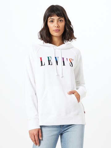 balts LEVI'S ® Sportisks džemperis 'Graphic Sport': no priekšpuses