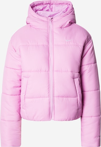 Nike Sportswear Зимняя куртка 'CLSC' в Ярко-розовый: спереди