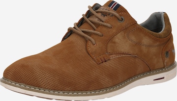Scarpa stringata di MUSTANG in marrone: frontale